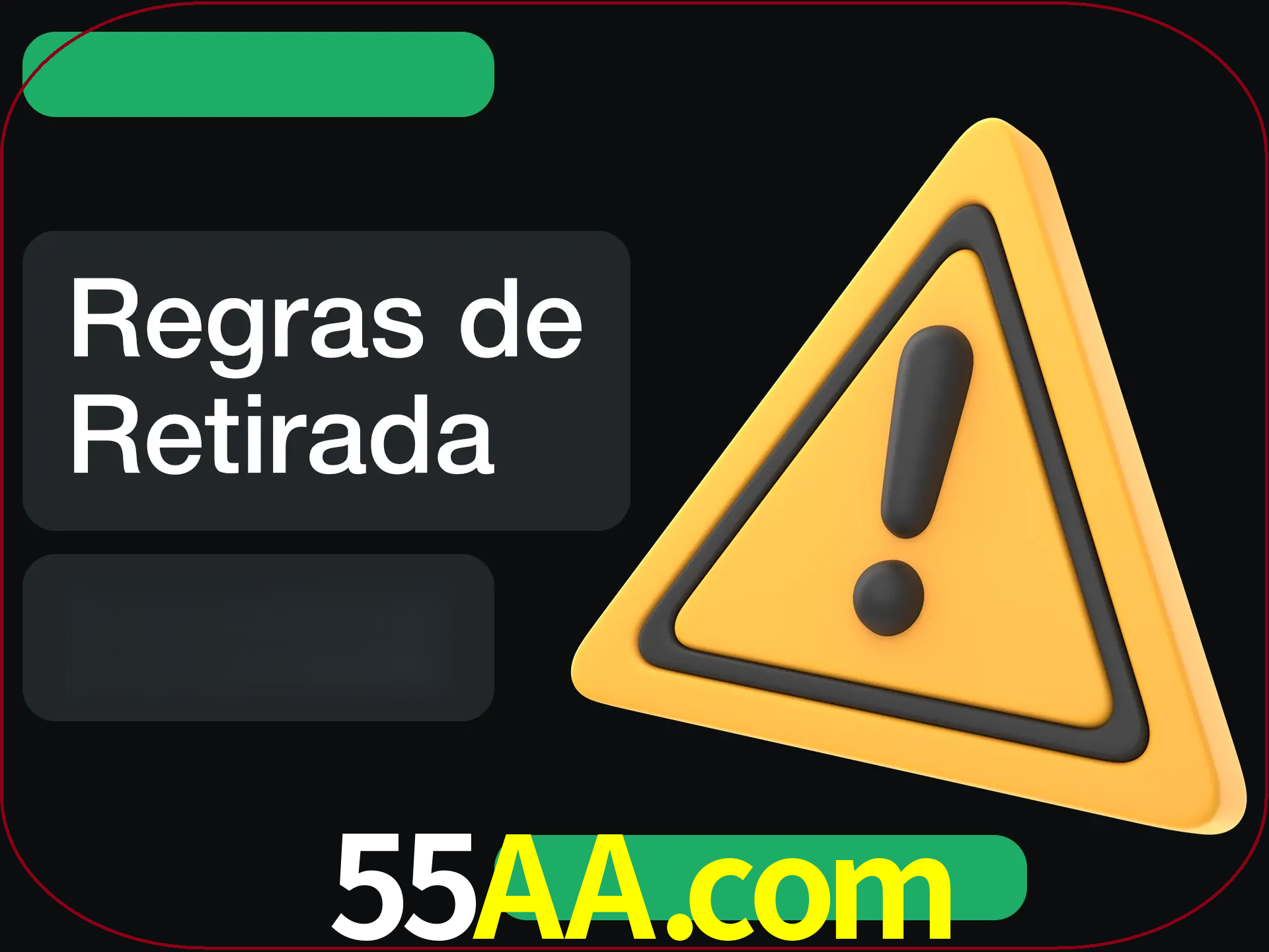 Leia as regras antes de fazer primeiro comdawal.